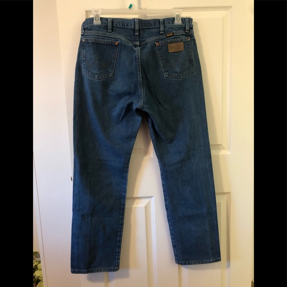 Wrangler Men’s Blue Jeans Size 36 x 32 - Picture 2 of 3